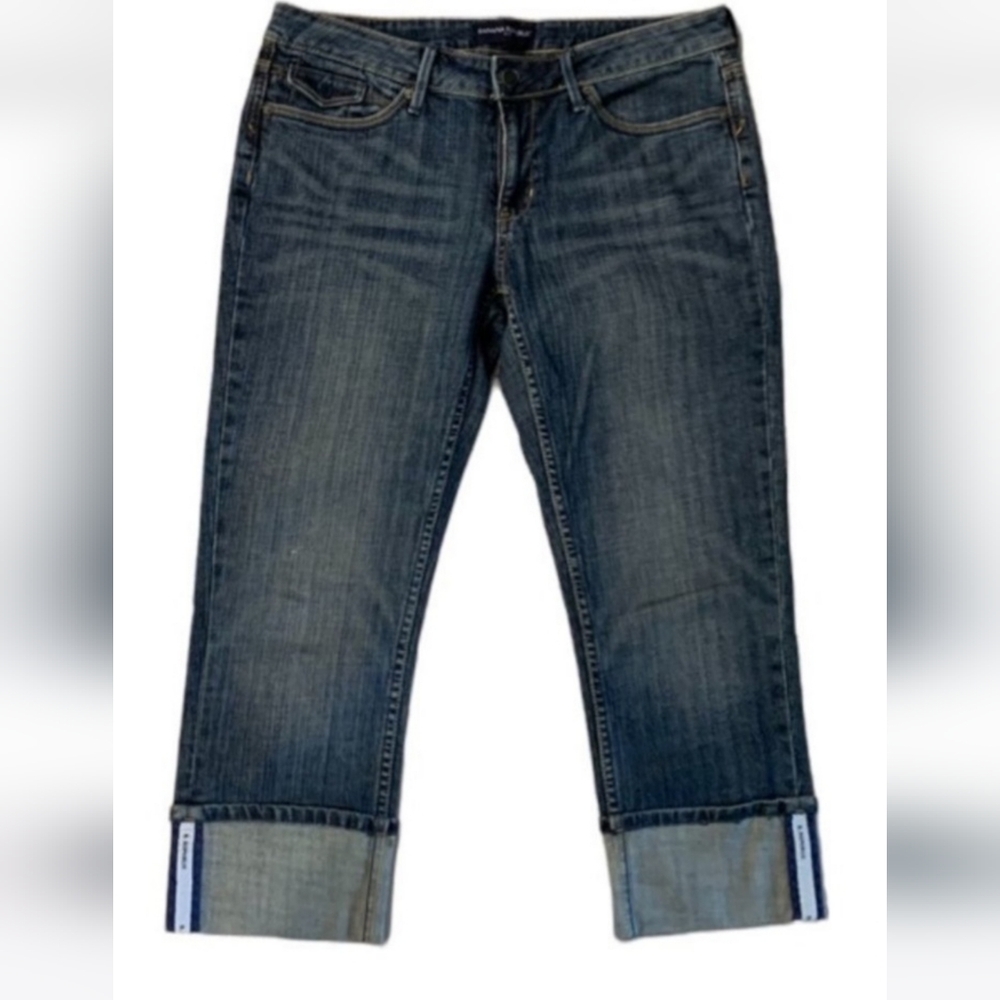 Women's Banana Republic Blue Jean Capris With Cuffs., Size 10R